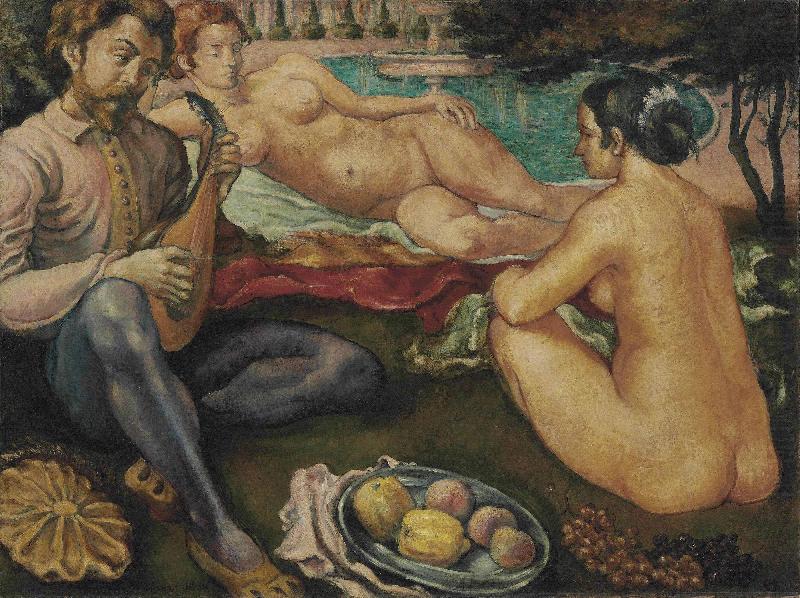 Emile Bernard Cour d'amour china oil painting image